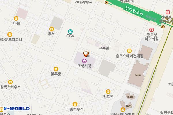 조양시장 위치 지도 — 서울특별시 광진구 아차산로30길 39