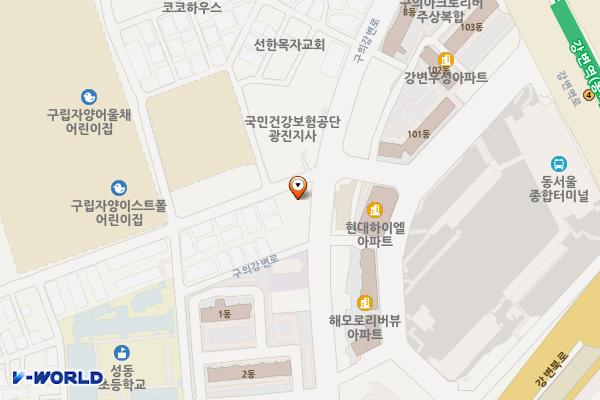광성빌딩 위치 지도 — 서울특별시 광진구 뚝섬로 742