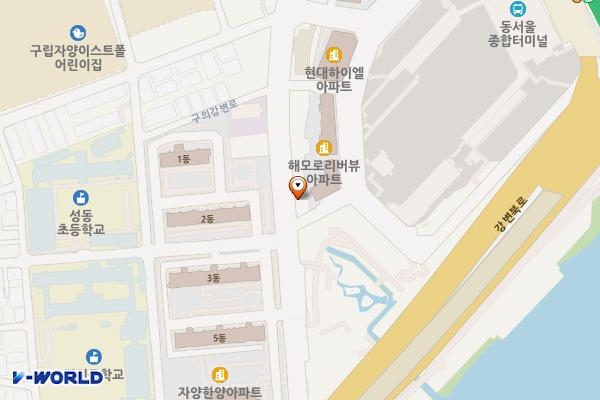 아원빌딩 위치 지도 — 서울특별시 광진구 구의강변로 22