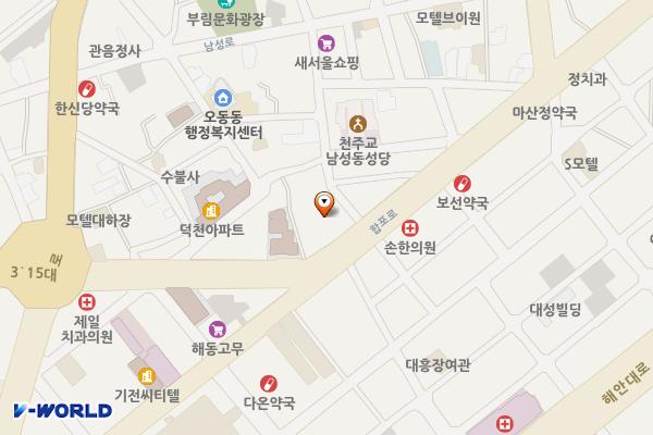 수남상가 공영주차장 위치 지도 — 경상남도 창원시 마산합포구 수성동 113