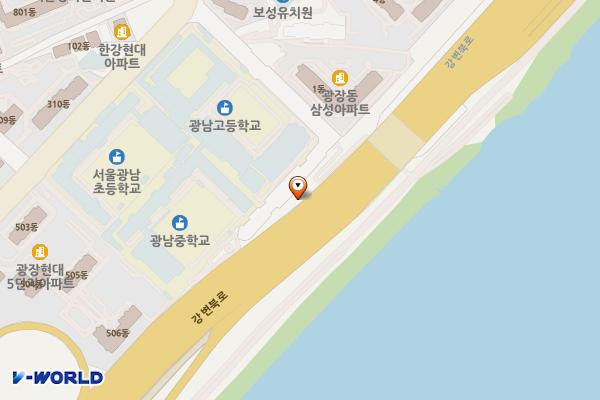 광남중학교입구 위치 지도 — 서울특별시 광진구 아차산로70길 17-47