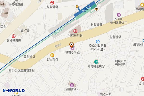 한영주유소 공중화장실 위치 지도 — 서울특별시 동대문구 망우로 38