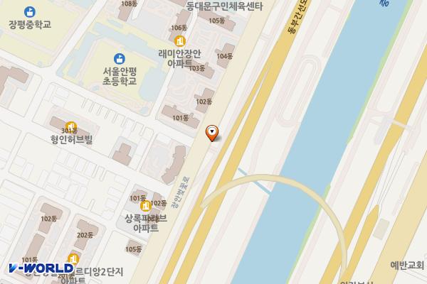 제1체육공원 위치 지도 — 서울특별시 동대문구 장안벚꽃로 50