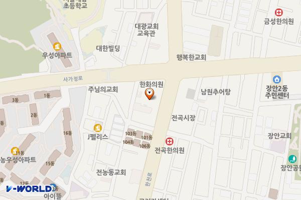 동서울농협장안동지점 위치 지도 — 서울특별시 동대문구 한천로 193