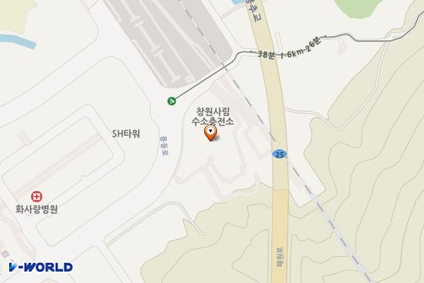 창원중앙역 주차장 위치 지도 — 경상남도 창원시 의창구 사림동 167