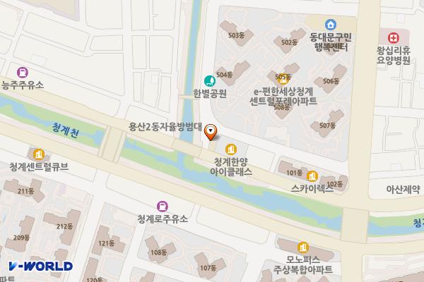 성북천교 위치 지도 — 서울특별시 동대문구 청계천로7길 4