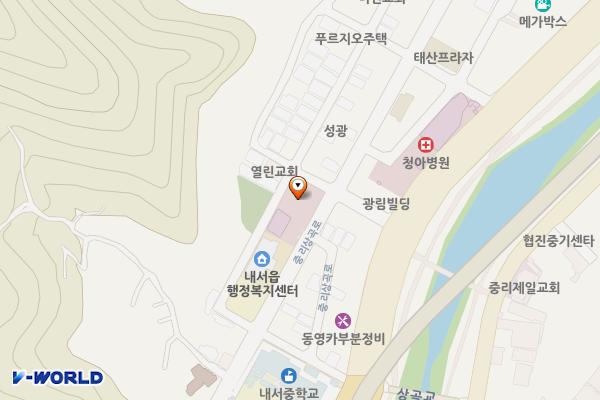 내서읍 중리 공영주차타워 위치 지도 — 경상남도 창원시 마산회원구 내서읍 중리 1049-2