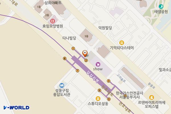 동부시장 위치 지도 — 서울특별시 동대문구 천호대로 281