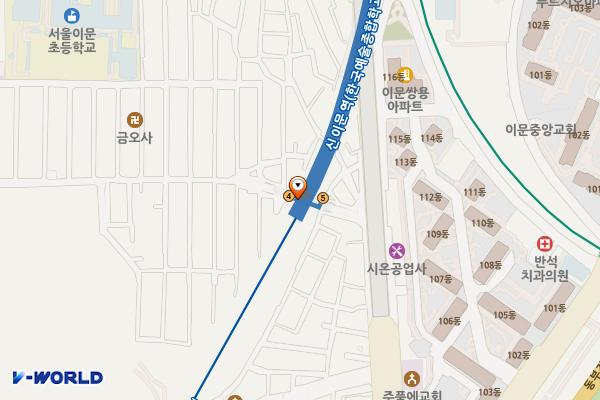 신이문역4번출입구 위치 지도 — 서울특별시 동대문구 신이문로12길 73