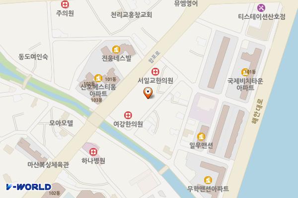 합포동 위치 지도 — 경상남도 창원시 마산합포구 산호동 338-22