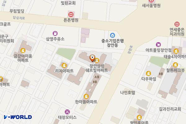 잠안삼성쉐르빌 상가 위치 지도 — 서울특별시 동대문구 장한로 119
