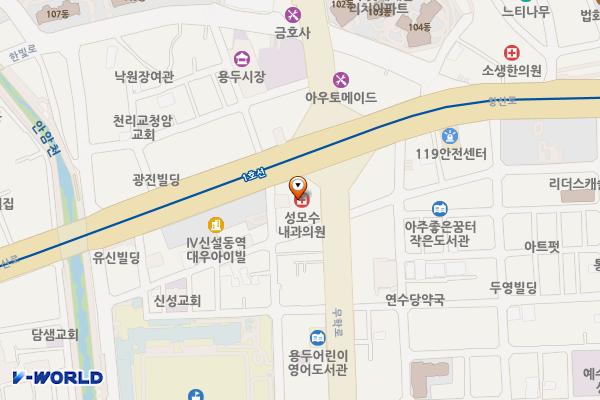 포은빌딩 위치 지도 — 서울특별시 동대문구 왕산로 60-1