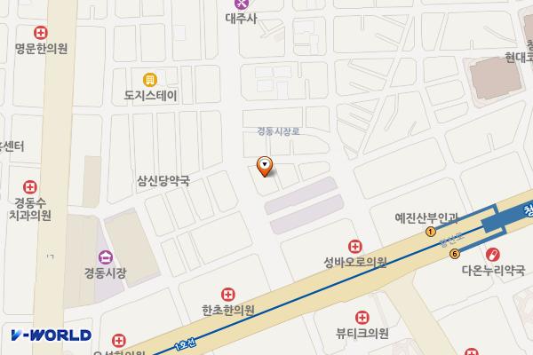청량리청과물시장 위치 지도 — 서울특별시 동대문구 홍릉로1길 68-3