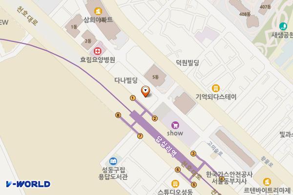 경원빌딩 위치 지도 — 서울특별시 동대문구 천호대로 273