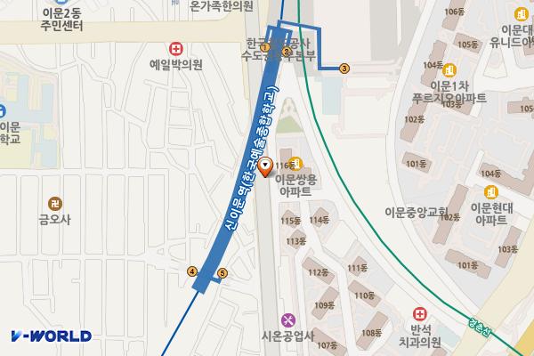 이문고가 위치 지도 — 서울특별시 동대문구 한천로 460