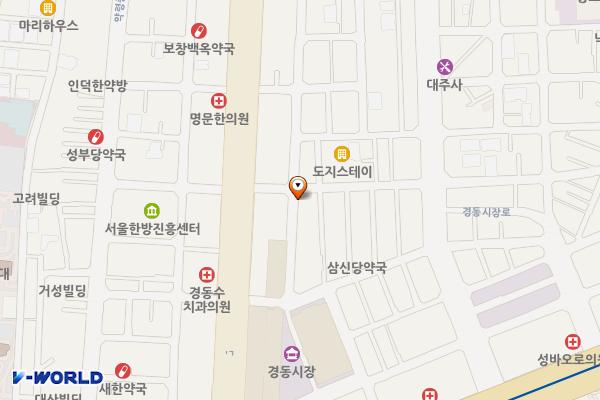경동광성상가 위치 지도 — 서울특별시 동대문구 고산자로40길 10