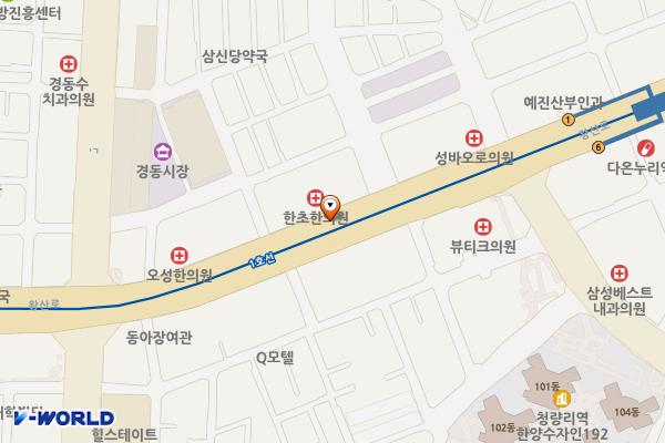 제기동역(1) 위치 지도 — 서울특별시 동대문구 제기동 65