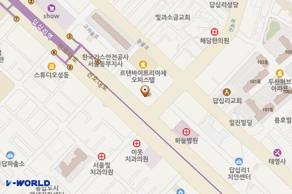 클래식 타워 위치 지도 — 서울특별시 동대문구 천호대로 307