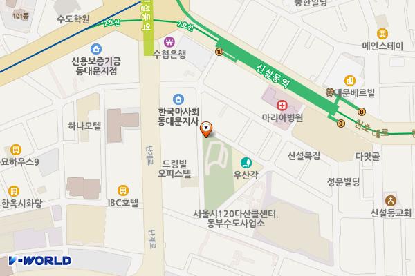 우산각공원 위치 지도 — 서울특별시 동대문구 천호대로4길 22