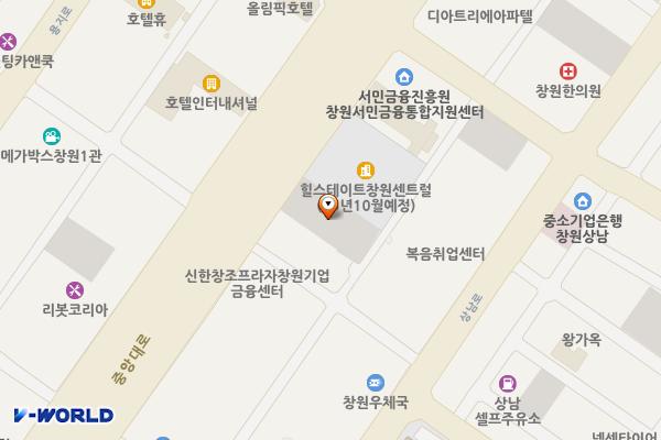경창상가앞 위치 지도 — 경상남도 창원시 성산구 상남동 74-5