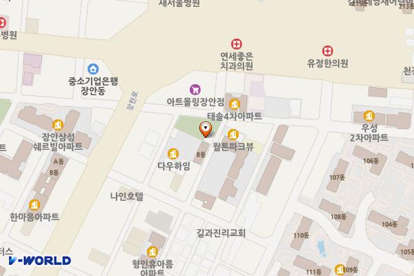 장안2 위치 지도 — 서울특별시 동대문구 장한로26나길 6
