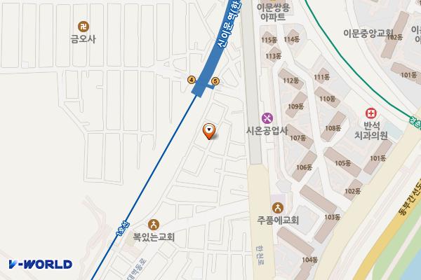 신이문역5번출입구 위치 지도 — 서울특별시 동대문구 외대역동로27길 79