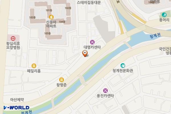 서울문화재단 위치 지도 — 서울특별시 동대문구 청계천로 517
