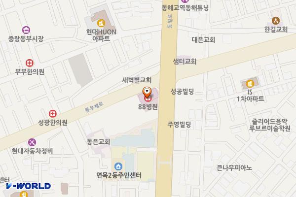 팔팔병원 위치 지도 — 서울특별시 중랑구 동일로 679