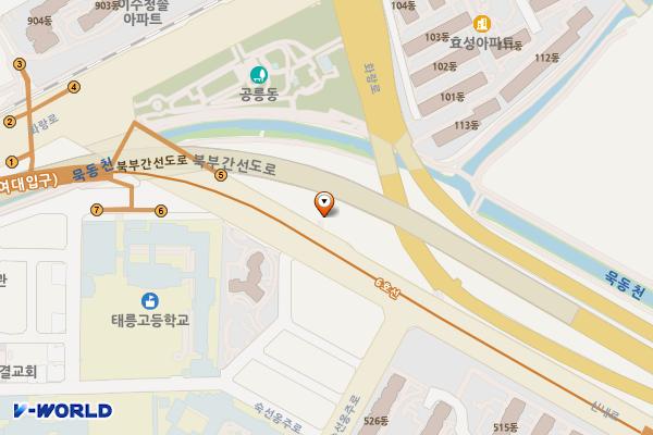 화랑대역 공영주차장 위치 지도 — 서울특별시 중랑구 묵동 29