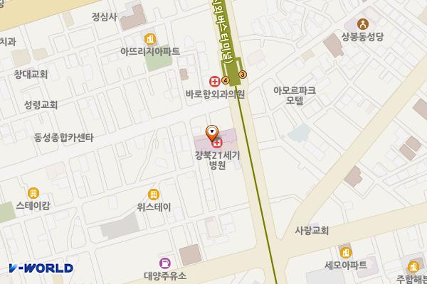 메디앙병원 위치 지도 — 서울특별시 중랑구 면목로473