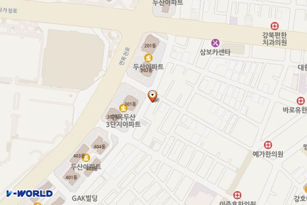 샘터어린이공원 공중화장실 위치 지도 — 서울특별시 중랑구 사가정로42길 25