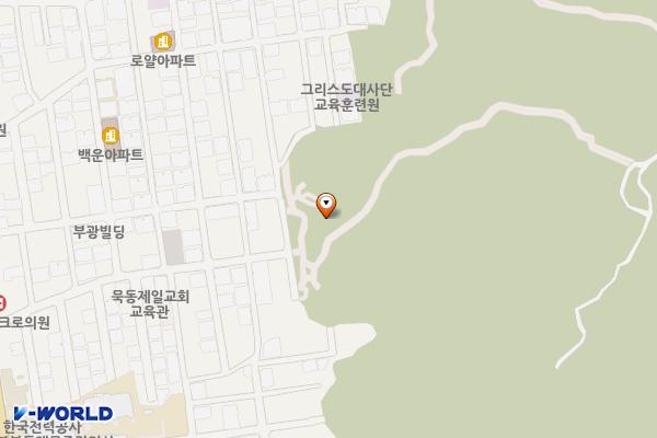봉화산(봉화원) 위치 지도 — 서울특별시 중랑구 묵동 122-12