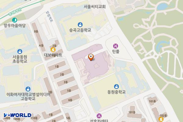 서울특별시북부병원 위치 지도 — 서울특별시 중랑구 양원역로 38