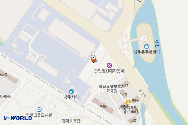 성주사역 노상 위치 지도 — 경상남도 창원시 성산구 성주동 521