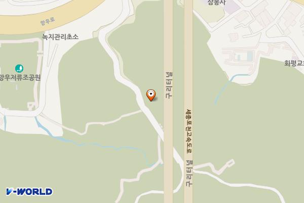 망우카페 화장실 위치 지도 — 서울특별시 중랑구 망우로91길 2