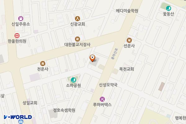 늘봄 공영주차장 위치 지도 — 서울특별시 중랑구 겸재로 64길 9