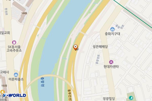 중화빗물펌프 화장실 위치 지도 — 서울특별시 중랑구 중화동 403-3