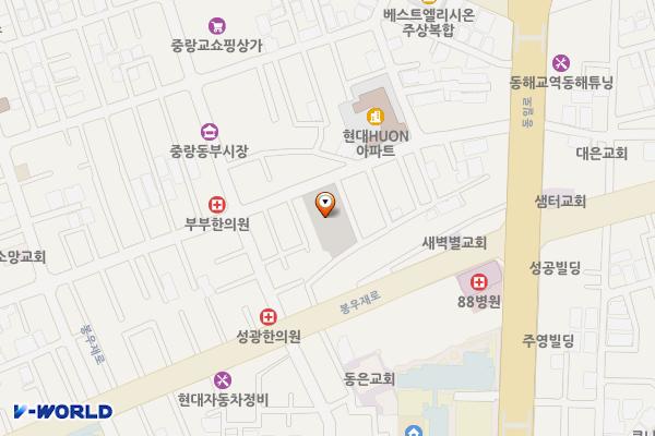 동부시장 공영주차장 위치 지도 — 서울특별시 중랑구 면목동 183-14