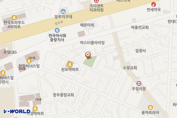 등나무어린이공원 공중화장실 위치 지도 — 서울특별시 중랑구 용마산로115나길 8