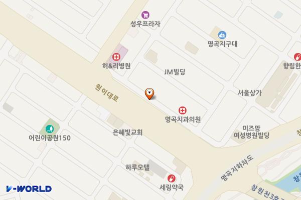 경남은행 명곡지점 노상 위치 지도 — 경상남도 창원시 의창구 봉곡동 502-41