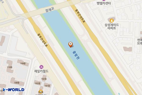 면목체육공원 이동식화장실 위치 지도 — 서울특별시 중랑구 면목동1049-12