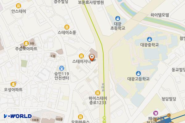 강산주유소 개방화장실 위치 지도 — 서울특별시 성북구 보문로 27, 강산주유소 (보문동7가)
