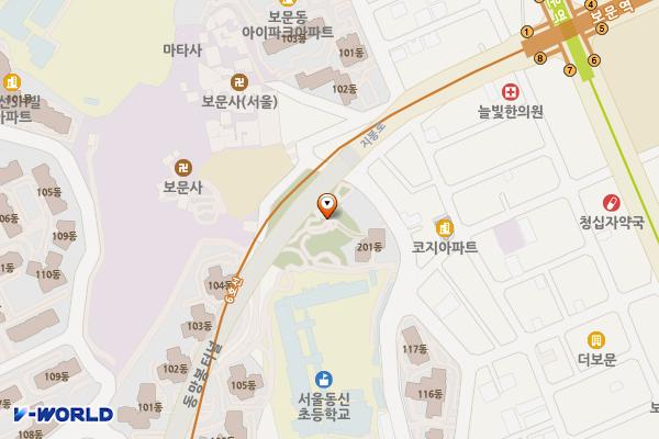 동망봉어린이공원 공중화장실 위치 지도 — 서울특별시 성북구 보문사길 30, 보문동동망봉할머니경로당 (보문동3가)