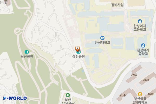 삼선어린이공원 공중화장실 위치 지도 — 서울특별시 성북구 삼선교로4길 147, 삼선어린이집 (삼선동1가)