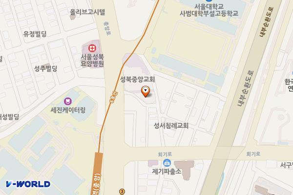 서울예술치유허브 위치 지도 — 서울특별시 성북구 회기로3길 17, 서울예술치유허브 (종암동)