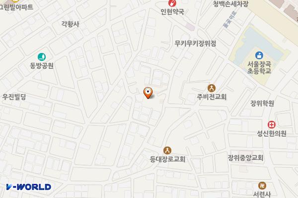 장위행복누림도서관 위치 지도 — 서울특별시 성북구 장위로21다길 53 (장위동)