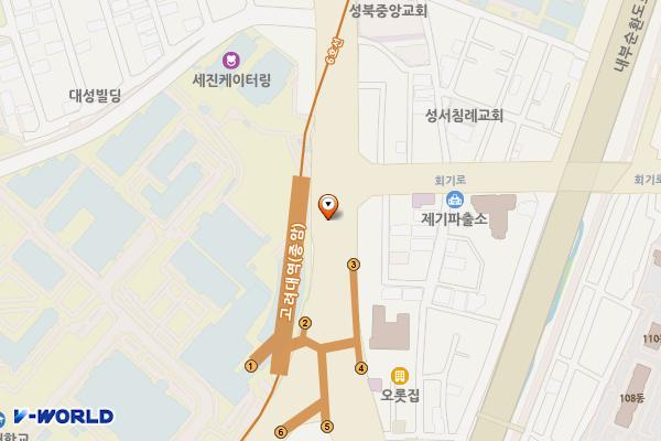 고려대역 공중화장실 위치 지도 — 서울특별시 성북구 종암로 지하1, 고려대역 (종암동)