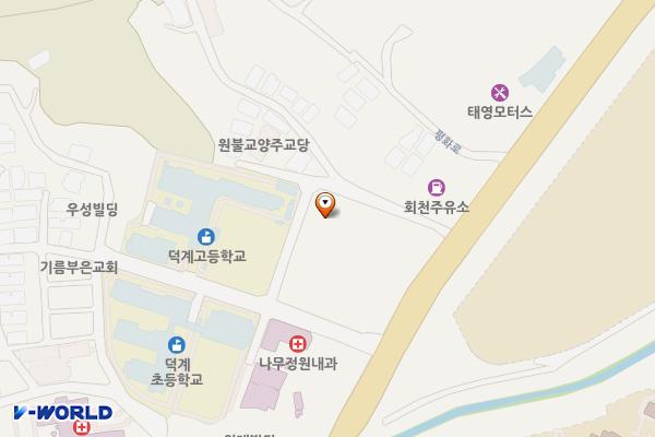 러니스오버주차장 위치 지도 — 경기도 양주시 덕계동 513-29, 513-30