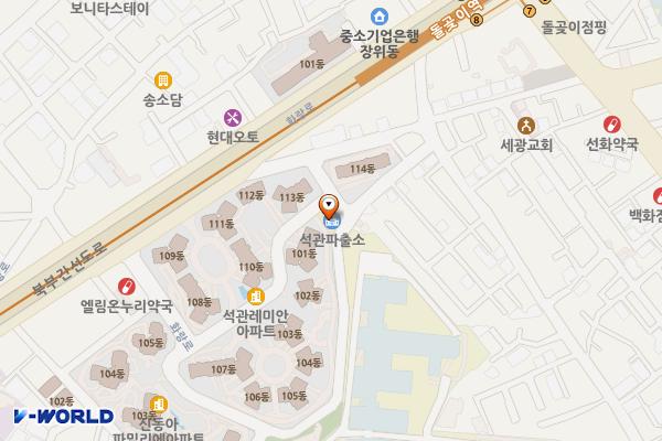 석관파출소 위치 지도 — 서울특별시 성북구 화랑로32가길 20, 석관파출소 (석관동)