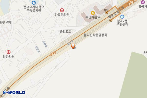 성북장애인복지관 위치 지도 — 서울특별시 성북구 화랑로 130, 장애인복지관 (하월곡동)